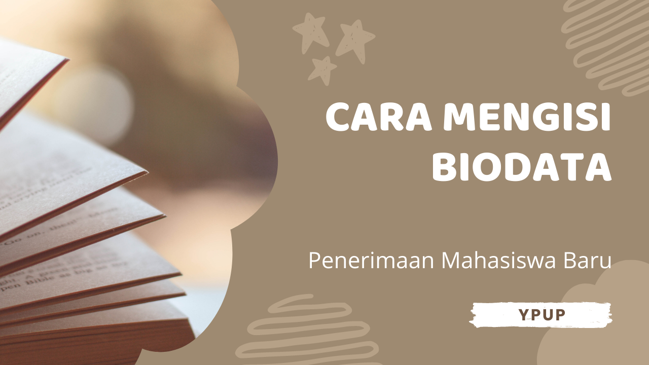 Cara melakukan pengisian biodata